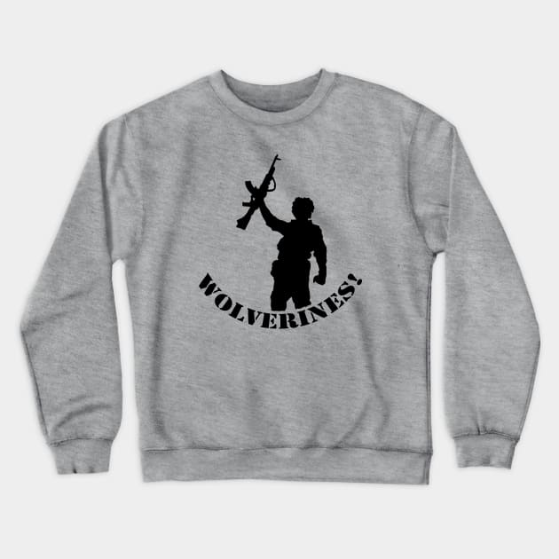 Wolverines! Crewneck Sweatshirt by HellraiserDesigns